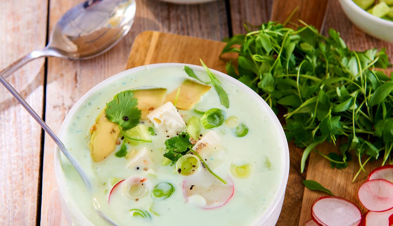 Crema de pepino y yogurt