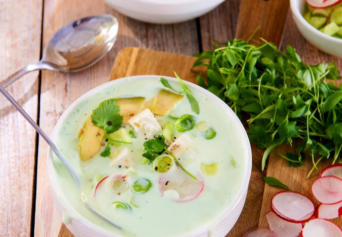 Crema de pepino y yogurt