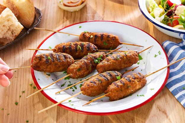 Pinchos de pollo con especias