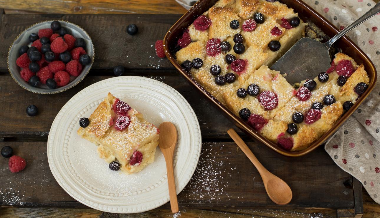 Pudin de pan y leche condensada