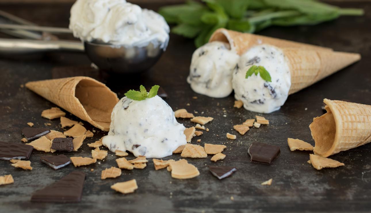 Helado de leche condensada y After Eight