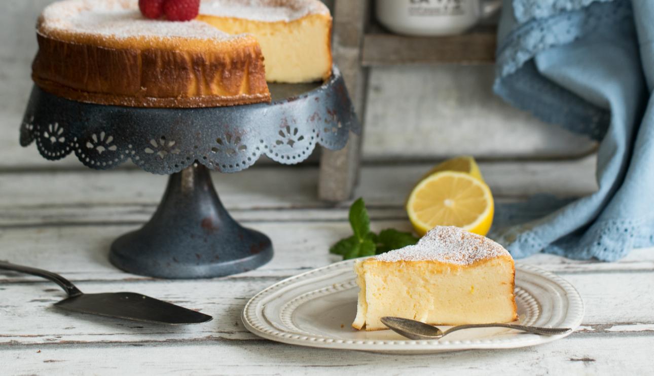 Tarta de queso y limón al horno