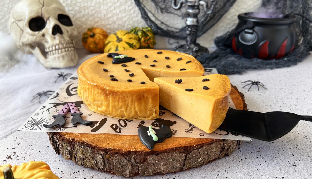 Tarta de queso, calabaza y leche condensada