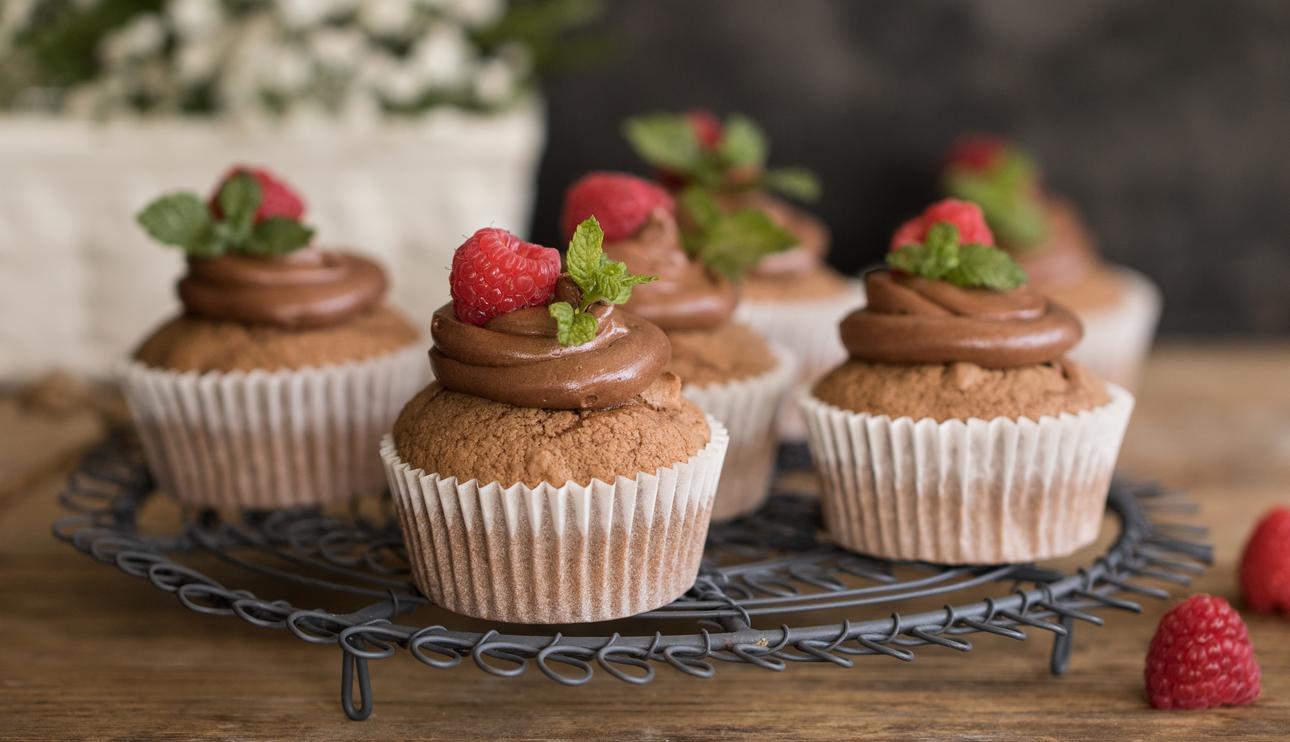 Muffins de chocolate con harina de quinoa