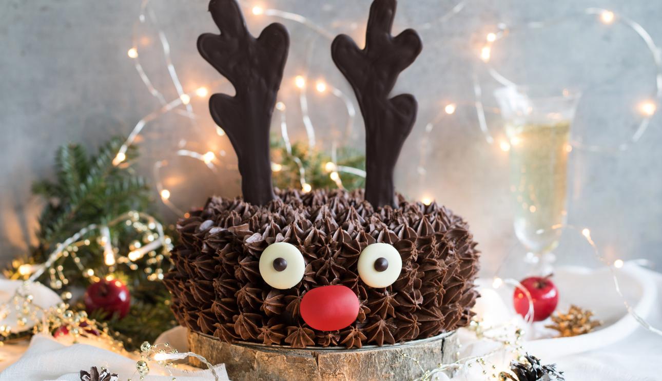 Tarta reno para navidad