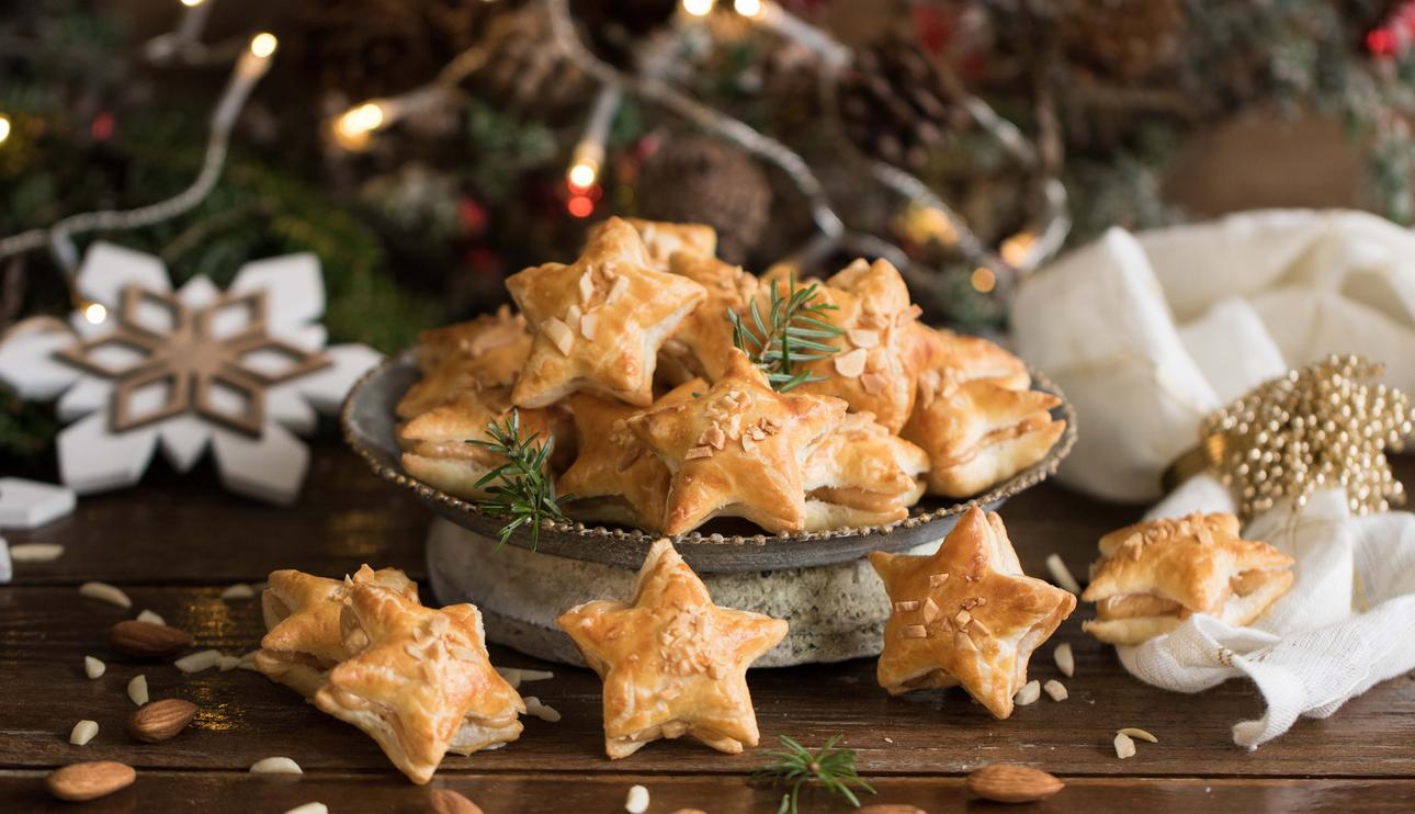 Galletas de hojaldre y turrón