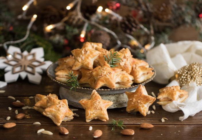 Galletas de hojaldre y turrón