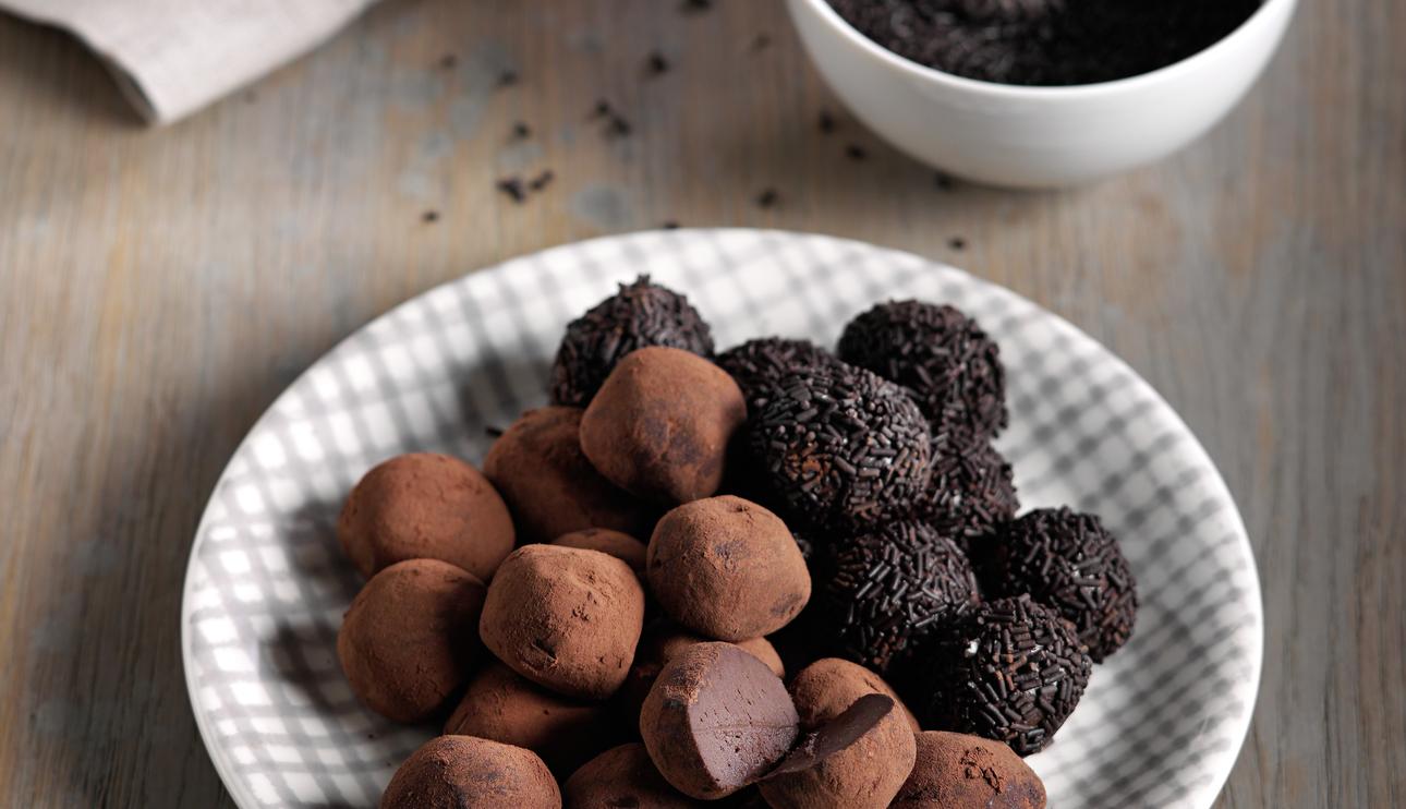 Trufas de chocolate negro con Thermomix® (TM5)