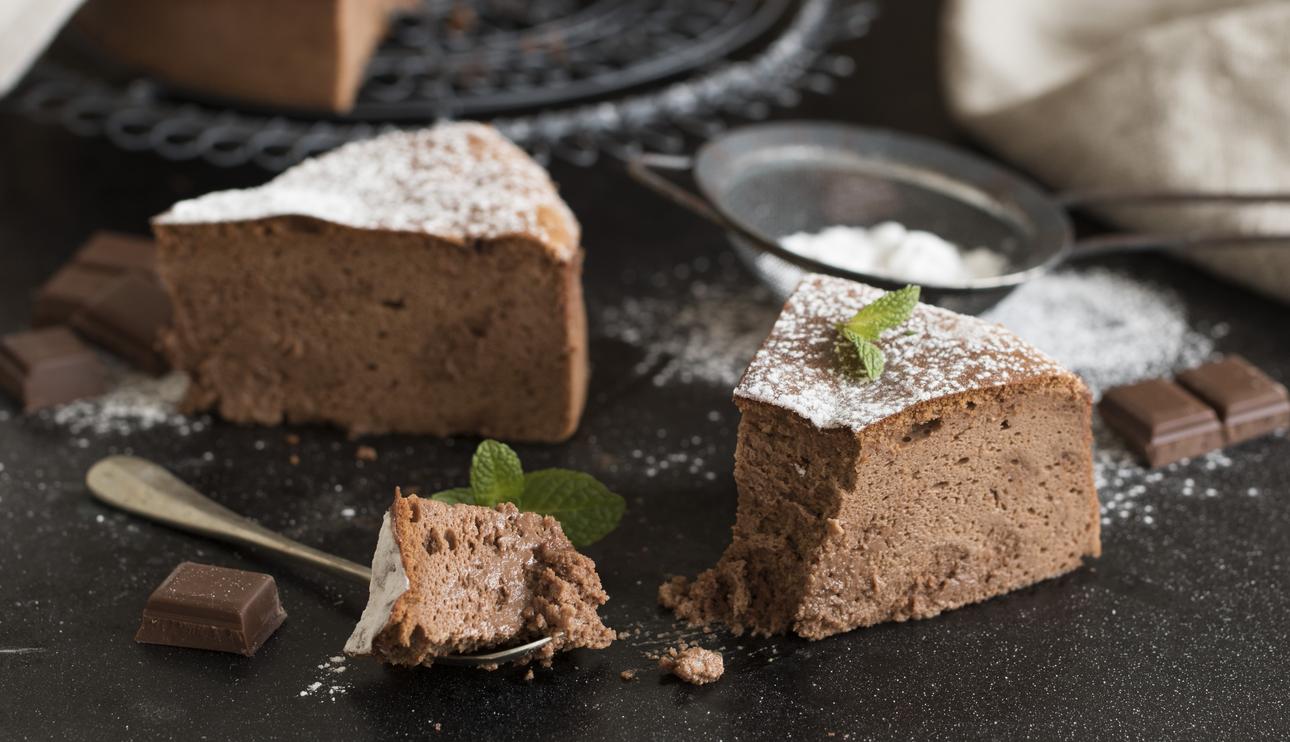 Tarta japonesa de queso y chocolate con leche
