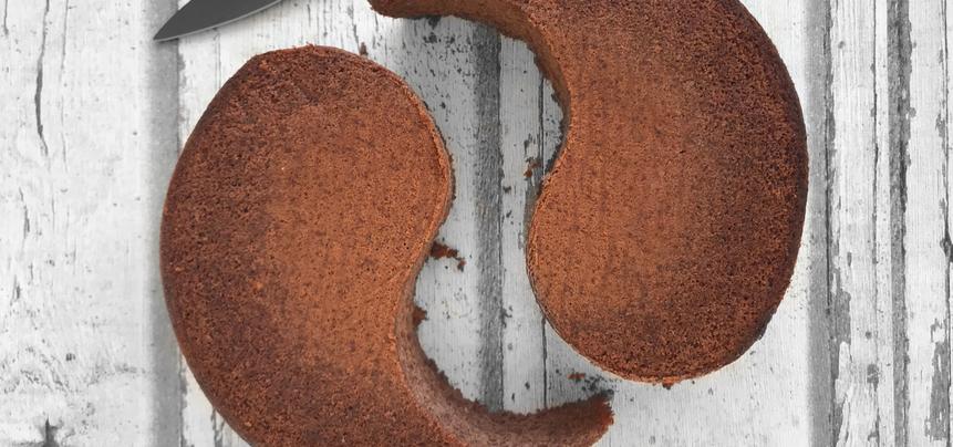 Tarta bigote de chocolate para el día del padre