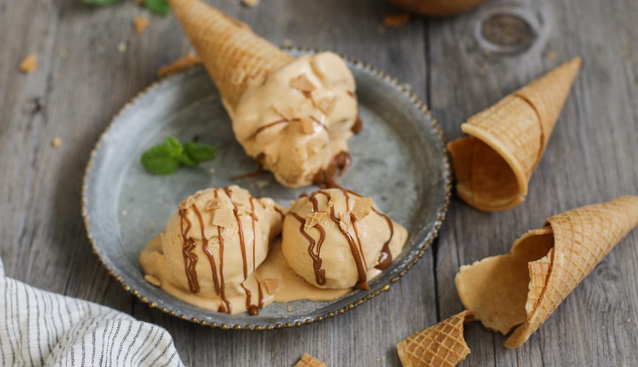Helado de dulce de leche