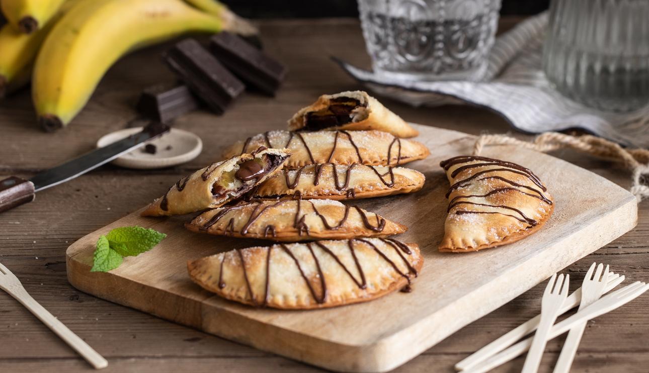 Empanadillas de plátano y chocolate
