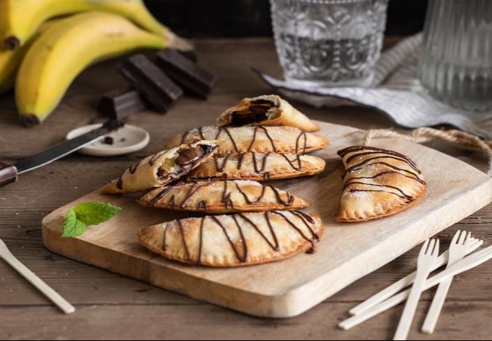 Empanadillas de plátano y chocolate