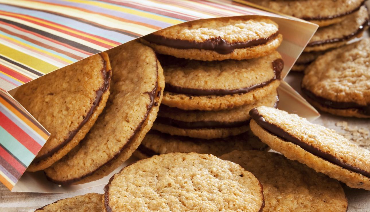 Galletas sandwich de avena con chocolate con Thermomix®