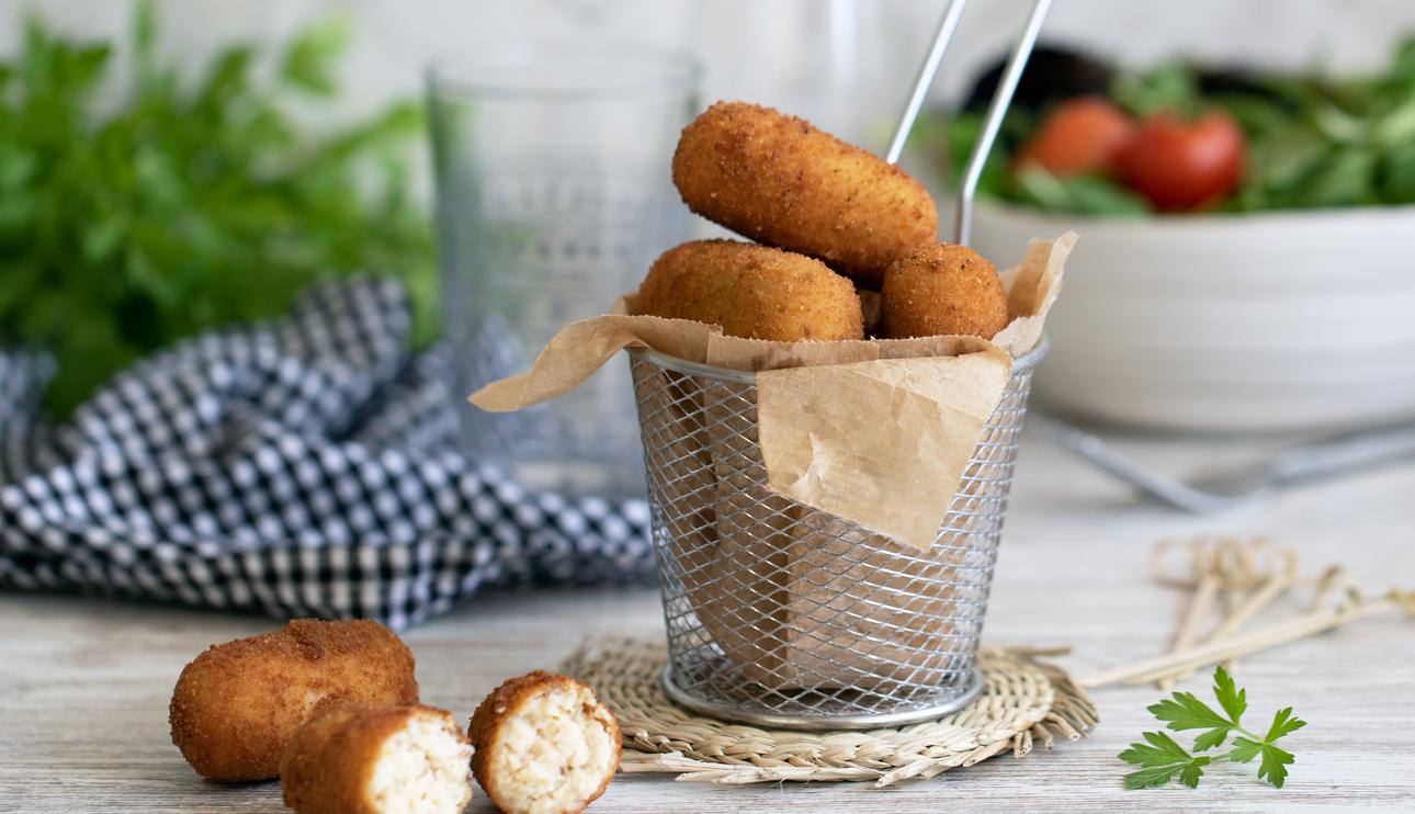 Croquetas de pollo asado con bechamel IDEAL