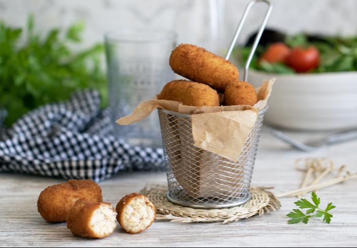 Croquetas de pollo asado con bechamel IDEAL