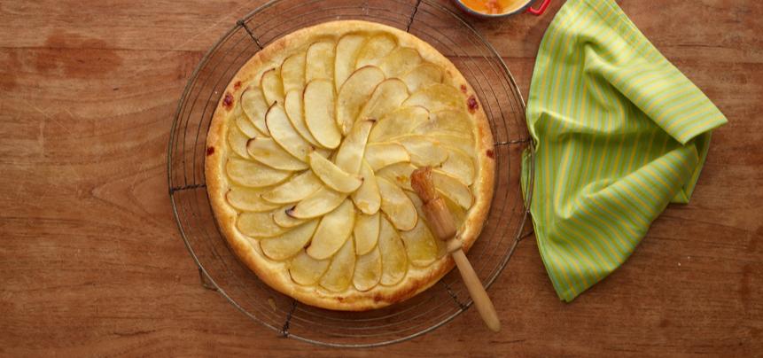 Tarta de manzana con hojaldre