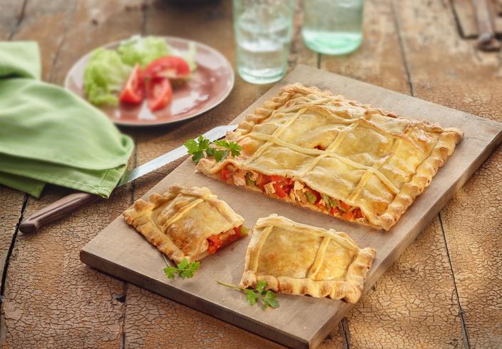 Empanada de pollo y verduras