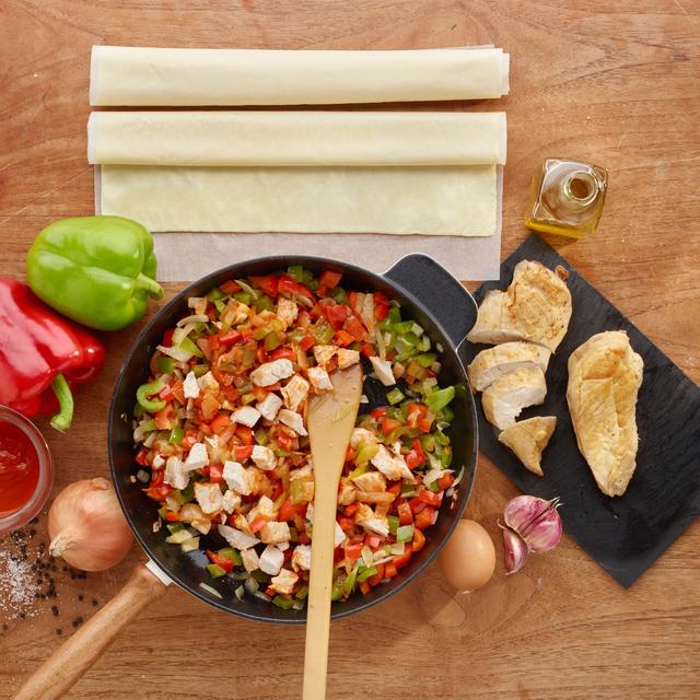 Empanada de pollo y verduras