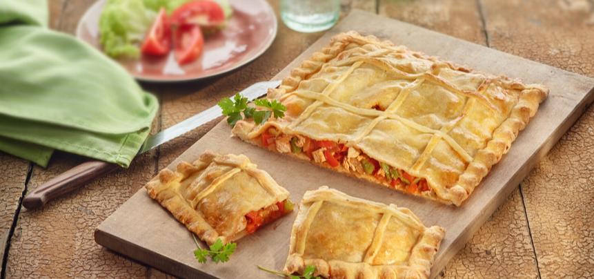 Empanada de pollo y verduras