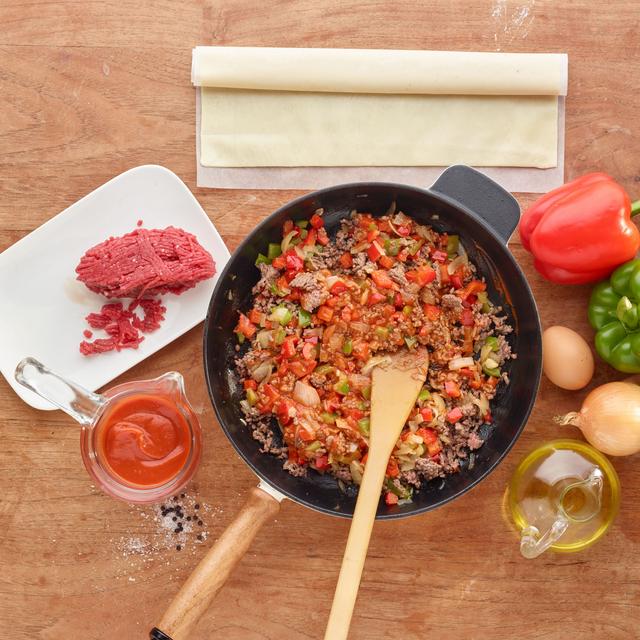 Empanada de carne picada de ternera