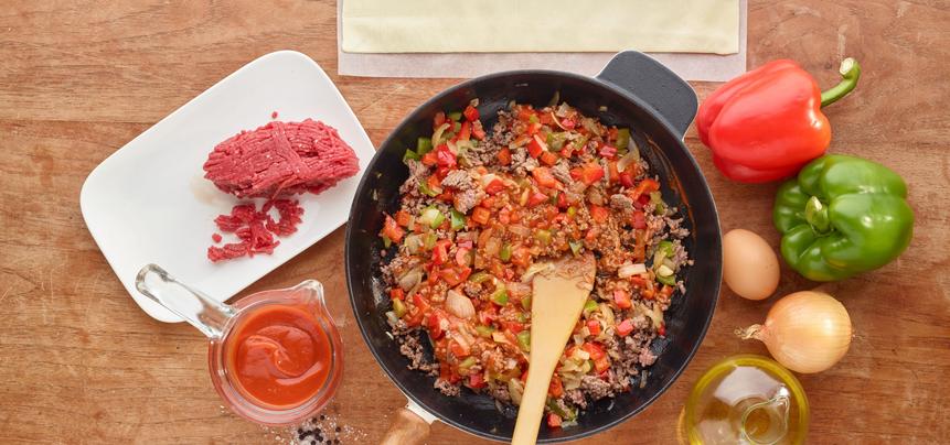Empanada de carne picada de ternera