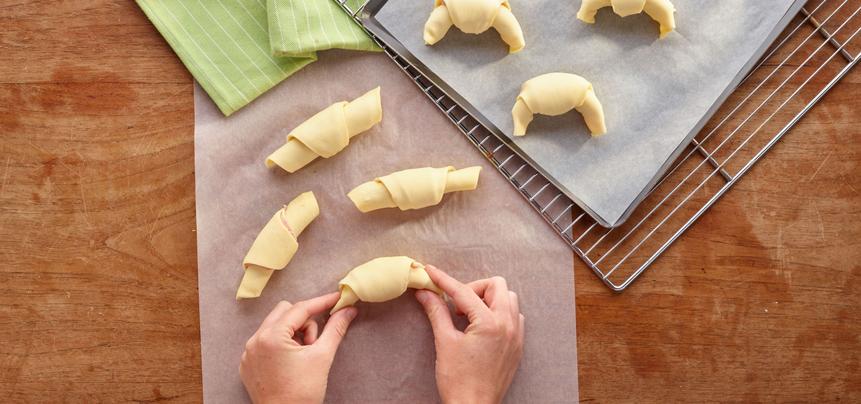 Croissants de jamón york y queso