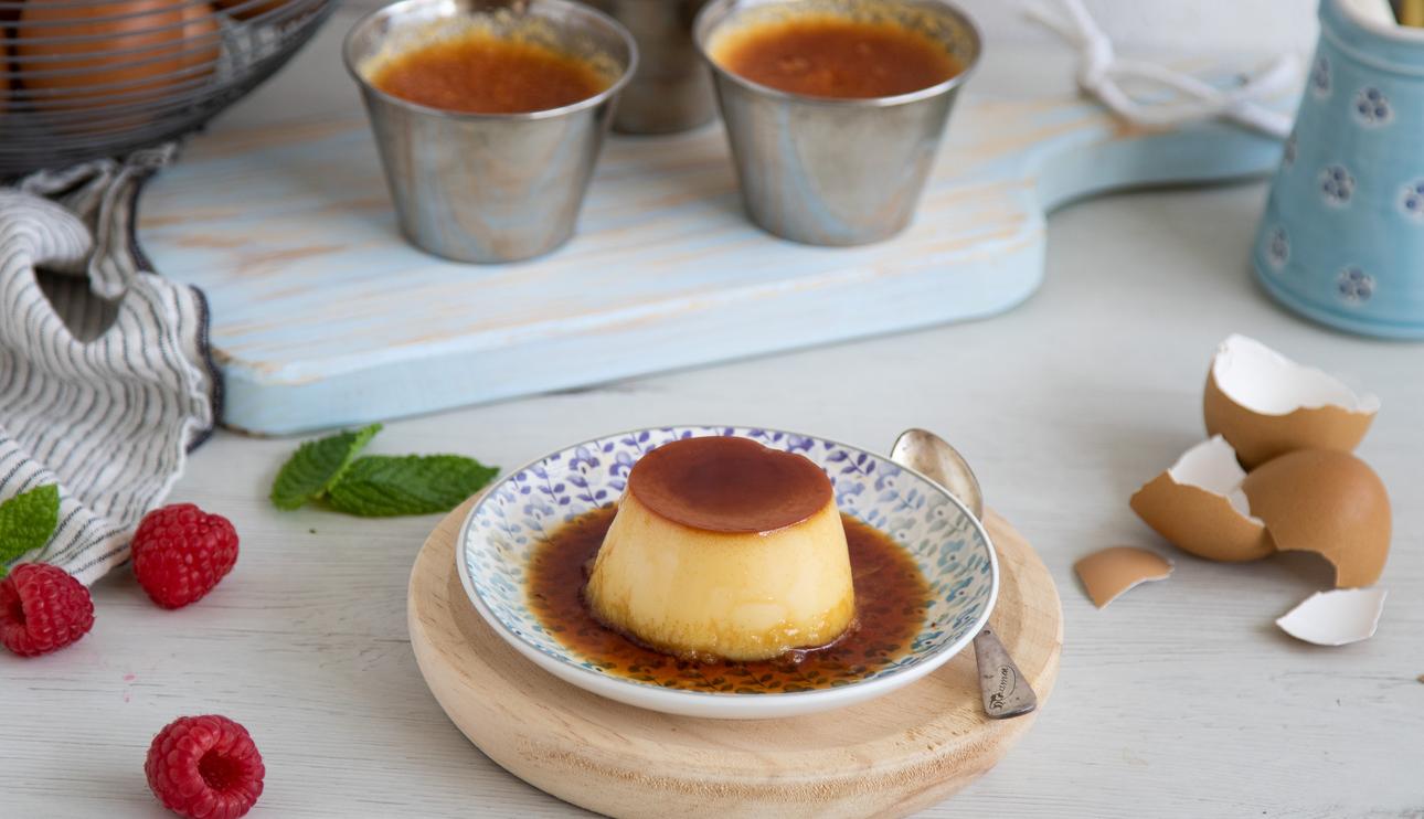 Flan de leche condensada y mascarpone