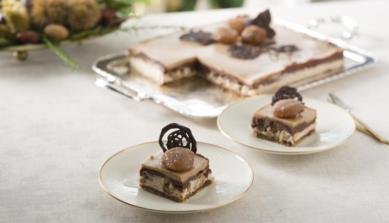 Tarta de castañas y chocolate con Thermomix®