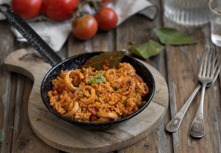 Arroz con calamares
