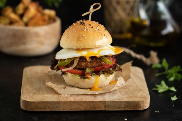 Mini Burger Deluxe con huevo