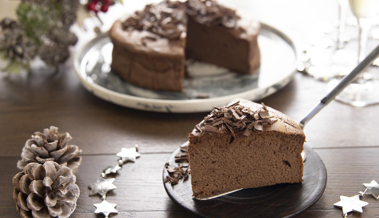 Tarta japonesa de queso y chocolate negro