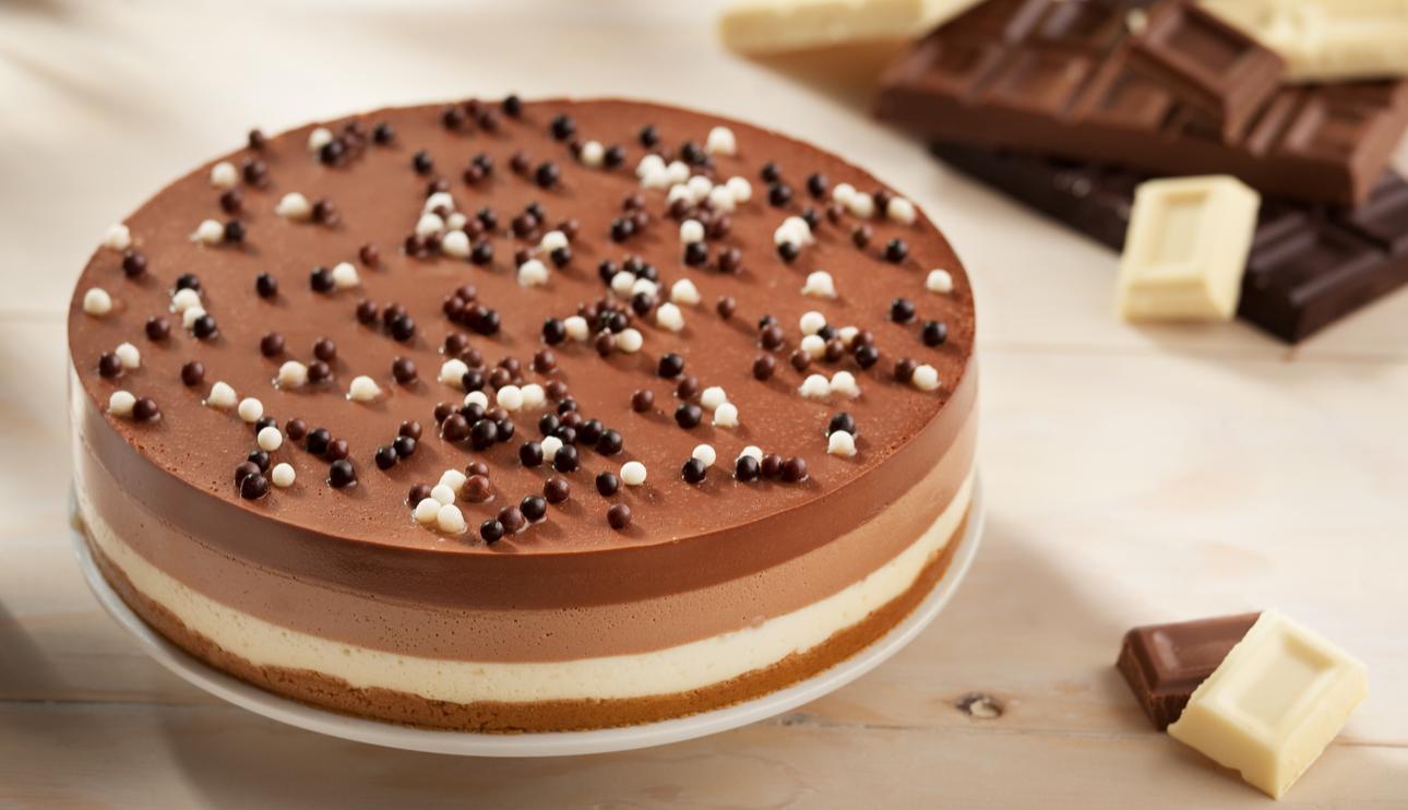 Tarta a los tres chocolates con Thermomix® (TM31, TM5)