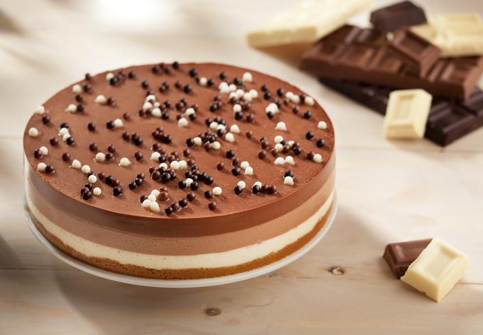 Tarta a los tres chocolates con Thermomix® (TM31, TM5)