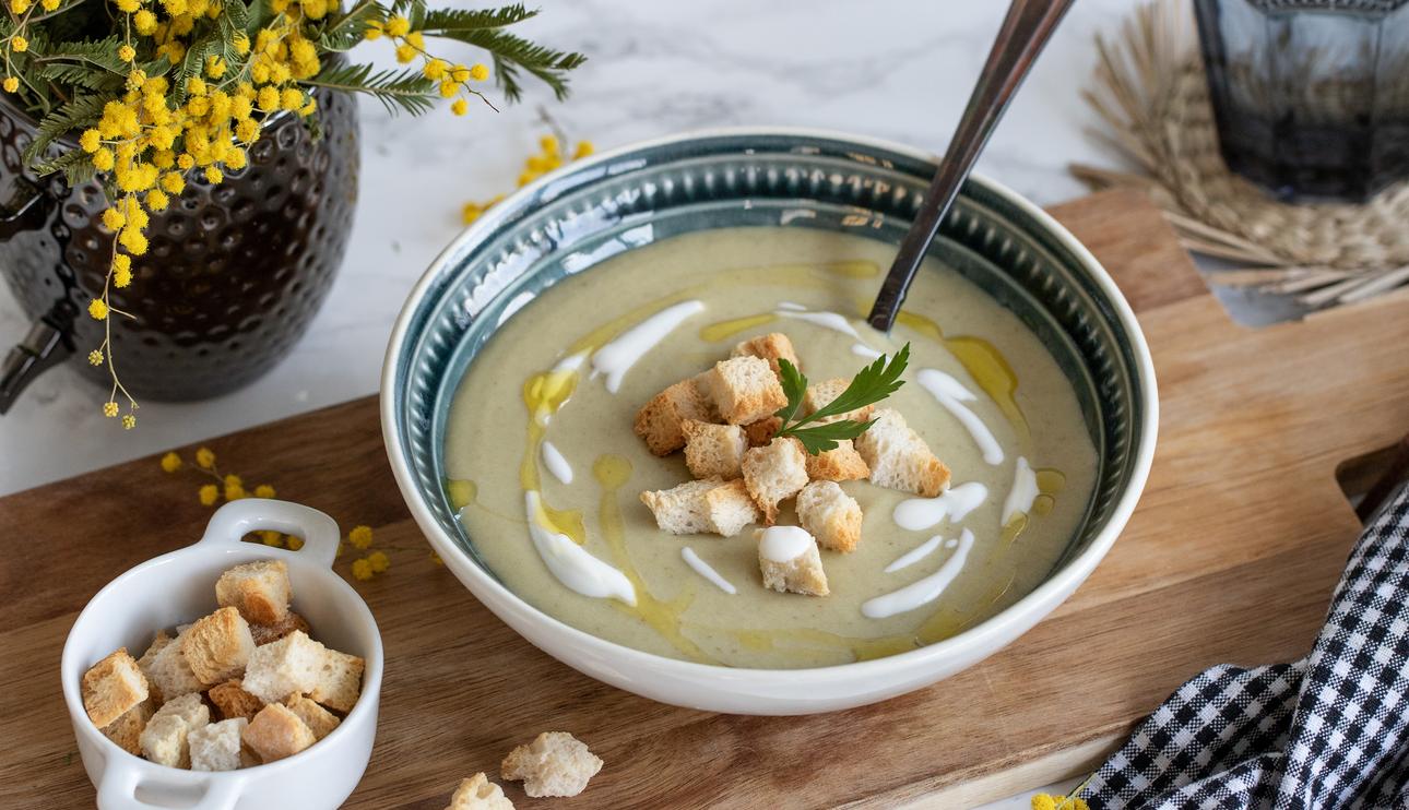 Crema de alcachofas