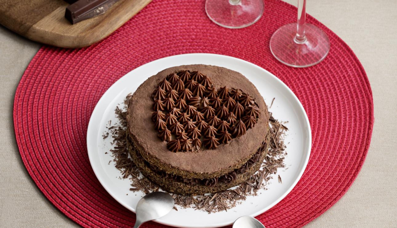 Tarta de chocolate al vapor con crema de chocolate y batata con Thermomix® (TM5, TM31)