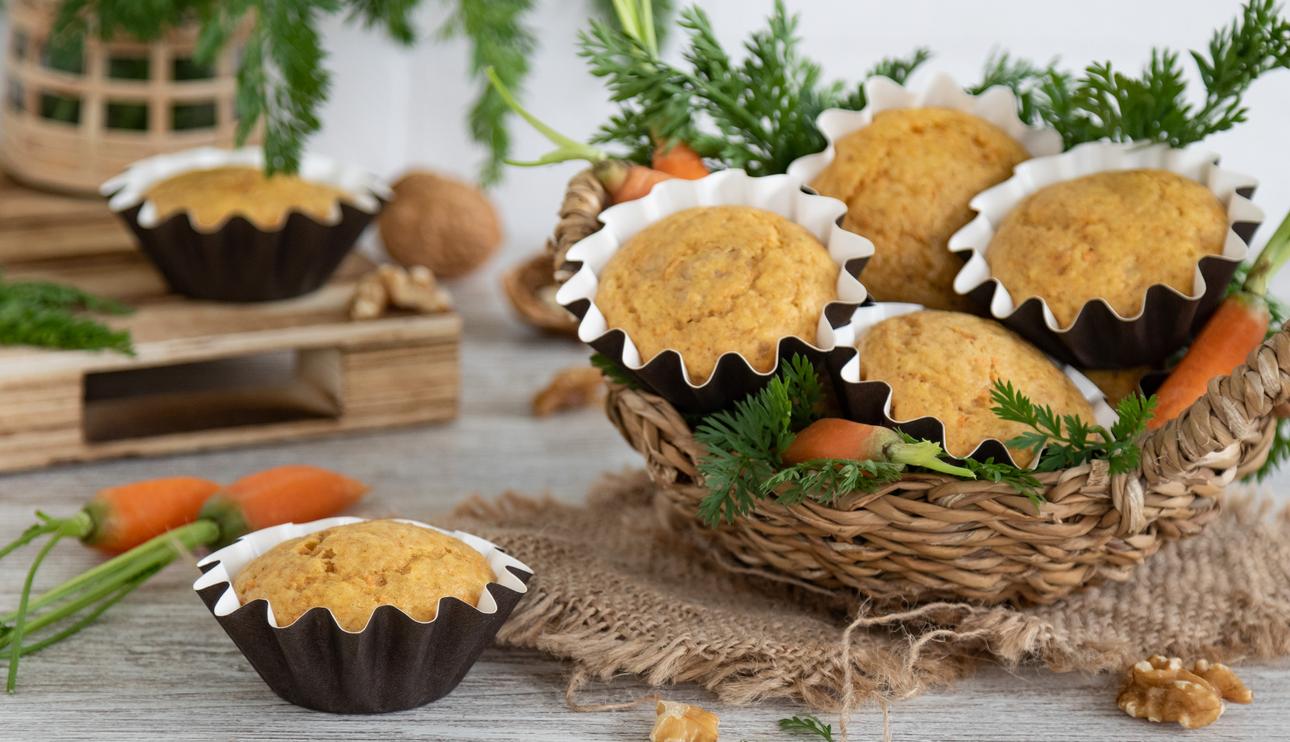 Muffins de zanahoria y leche condensada