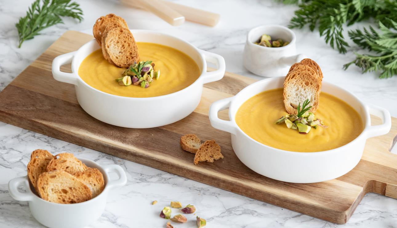 Crema de zanahoria y jengibre