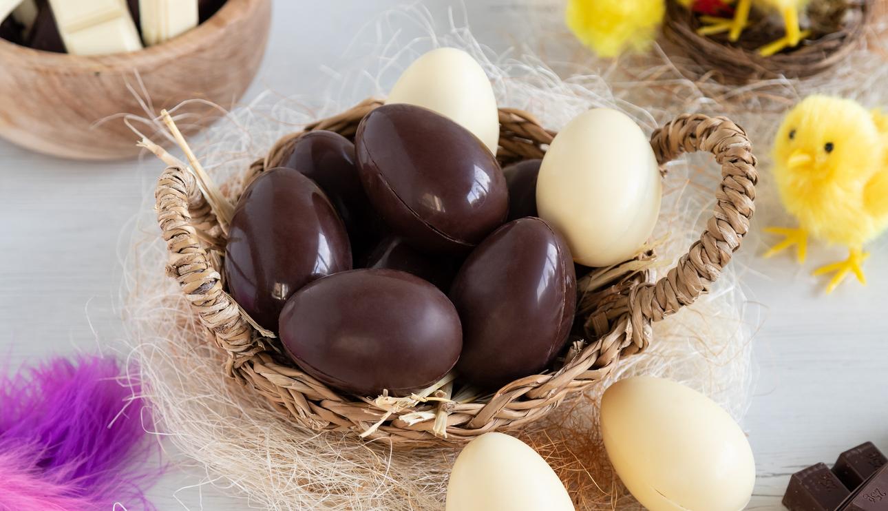Huevos de Pascua de chocolate