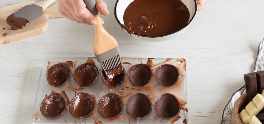 Huevos de Pascua de chocolate