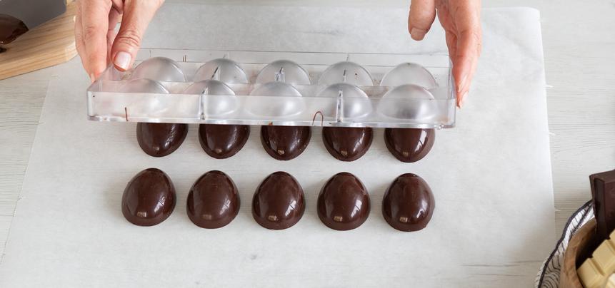 Huevos de Pascua de chocolate