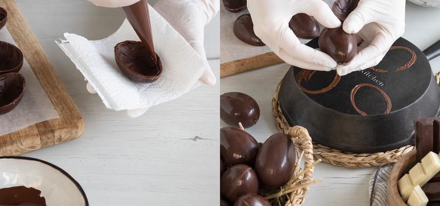 Huevos de Pascua de chocolate