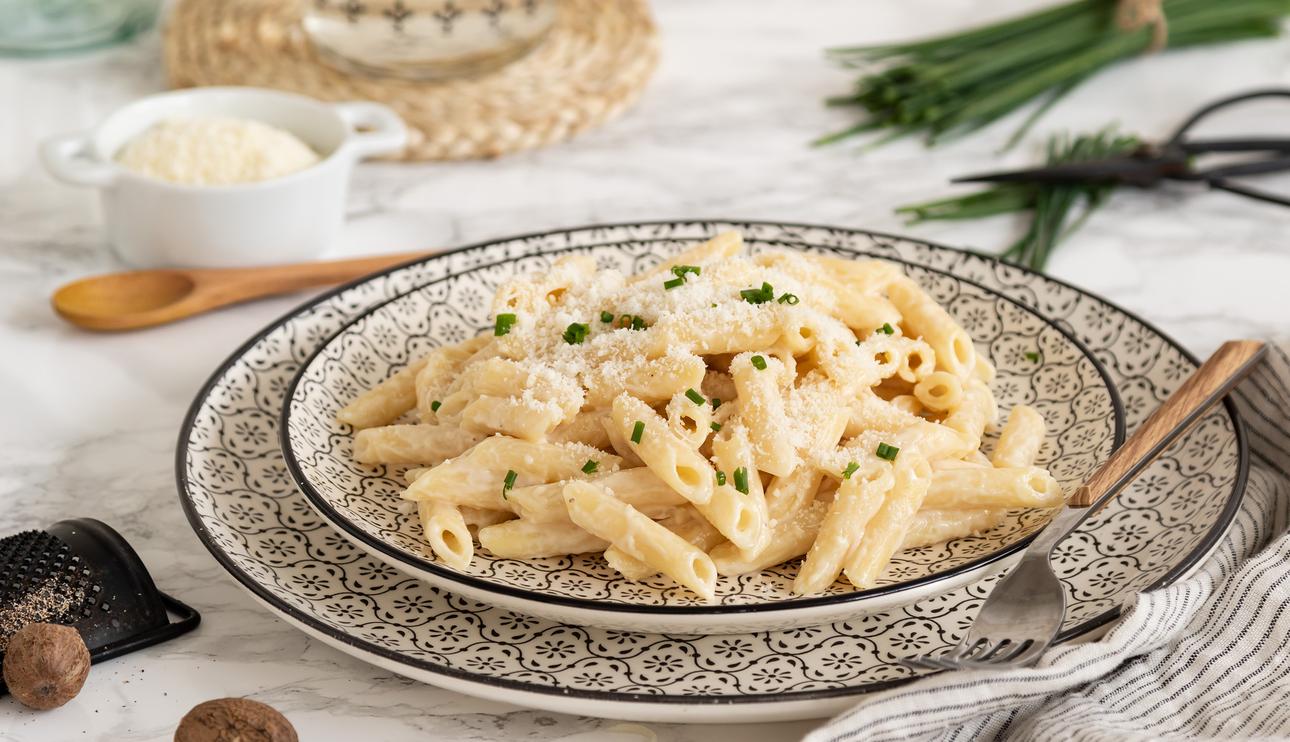 Macarrones con bechamel