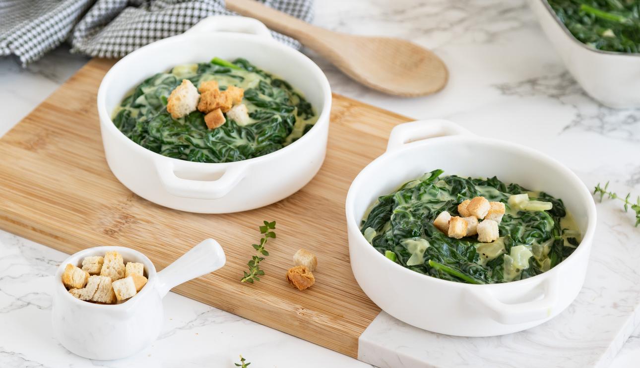 Espinacas a la crema