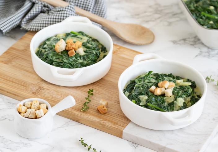 Espinacas a la crema