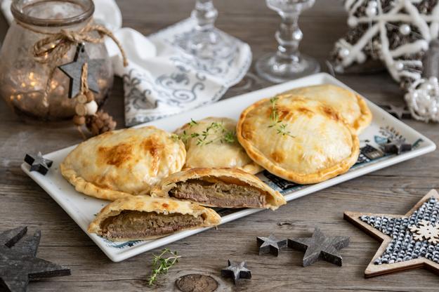 Solomillo Wellington individual con obleas