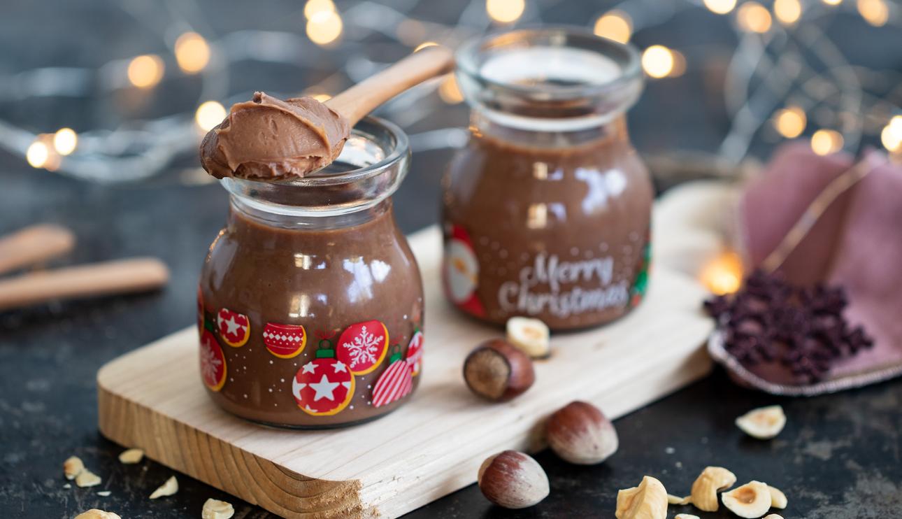 Crema de chocolate y avellana para cobertura y rellenos de bizcochos
