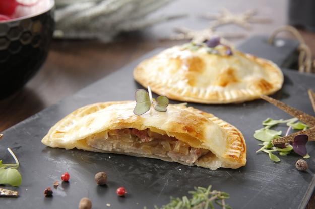 Solomillo de cerdo Wellington individual con obleas