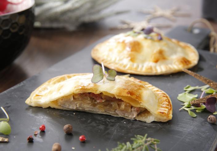 Solomillo de cerdo Wellington individual con obleas