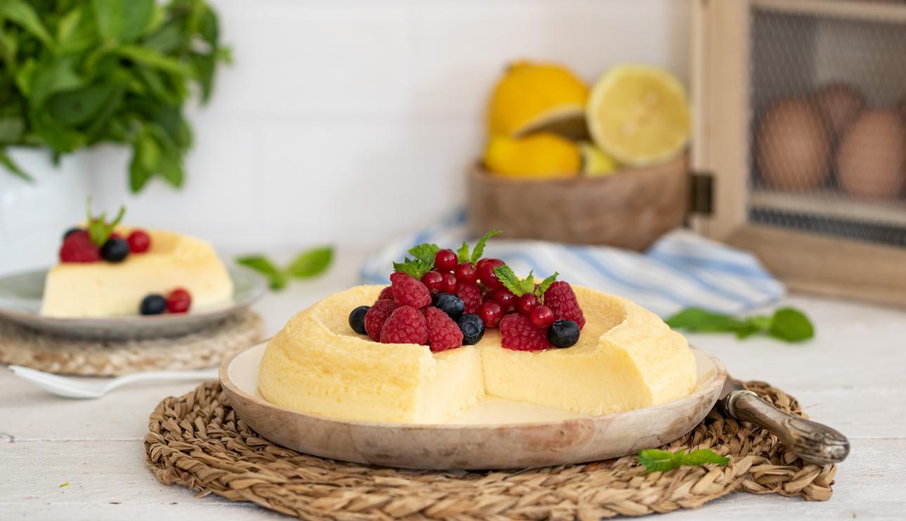 Tarta de queso con leche condensada y limón al microondas